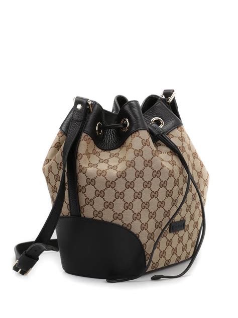 gucci monogram drawstring bag|gucci crossbody bucket bag.